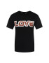 LOVE MOSCHINO T-Shirt W4F152AM 3876 Černá Regular Fit - Pepit.cz