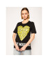 LOVE MOSCHINO T-Shirt W4F152DM 3876 Černá Regular Fit - Pepit.cz