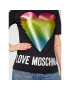 LOVE MOSCHINO T-Shirt W4F152TM 3876 Černá Regular Fit - Pepit.cz