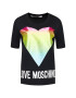 LOVE MOSCHINO T-Shirt W4F152TM 3876 Černá Regular Fit - Pepit.cz