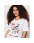 LOVE MOSCHINO T-Shirt W4F153JM 3876 Bílá Regular Fit - Pepit.cz