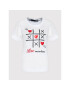 LOVE MOSCHINO T-Shirt W4F153JM 3876 Bílá Regular Fit - Pepit.cz