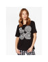 LOVE MOSCHINO T-Shirt W4F154DM 3876 Černá Relaxed Fit - Pepit.cz