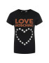 LOVE MOSCHINO T-Shirt W4F7356E 1698 Černá Regular Fit - Pepit.cz