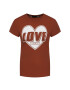 LOVE MOSCHINO T-Shirt W4F7357E 1698 Červená Regular Fit - Pepit.cz