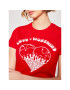 LOVE MOSCHINO T-Shirt W4F7365M 3876 Červená Regular Fit - Pepit.cz