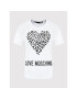 LOVE MOSCHINO T-Shirt W4H0627M 3876 Bílá Regular Fit - Pepit.cz