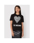 LOVE MOSCHINO T-Shirt W4H0627M 3876 Černá Regular Fit - Pepit.cz