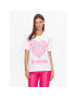 LOVE MOSCHINO T-Shirt W4H0637M 3876 Bílá Regular Fit - Pepit.cz