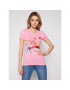 LOVE MOSCHINO T-Shirt W4H1905E 1951 Růžová Slim Fit - Pepit.cz