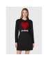 LOVE MOSCHINO Úpletové šaty WD0501E 2388 Černá Regular Fit - Pepit.cz