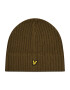 Lyle & Scott Čepice Knitted Ribbed Beanie HE502AC Zelená - Pepit.cz