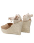 Manebi Espadrilky Heart-Shaped Wedge Espadrilles W 1.9 WH Hnědá - Pepit.cz