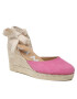 Manebi Espadrilky Low Wedge Espadrilles R 1.0 WL Růžová - Pepit.cz