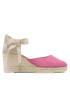 Manebi Espadrilky Low Wedge Espadrilles R 1.0 WL Růžová - Pepit.cz