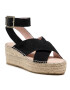 Manebi Espadrilky Wedges W Belt K 1.0 Wb Černá - Pepit.cz