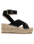 Manebi Espadrilky Wedges W Belt K 1.0 Wb Černá - Pepit.cz