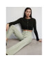 Mango Jeansy Clea 47006308 Zelená Wide Leg - Pepit.cz