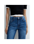 Mango Jeansy Danila 57005977 Modrá Straight Fit - Pepit.cz