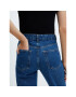 Mango Jeansy Danila 57005977 Modrá Straight Fit - Pepit.cz