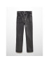 Mango Jeansy Shimmer 57018277 Černá Straight Fit - Pepit.cz