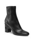 Max Mara Polokozačky Damierbootie 23479625336 Černá - Pepit.cz