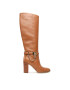 MICHAEL Michael Kors Kozačky Hamilton Heeled Boot 40F3HAHB5L Hnědá - Pepit.cz