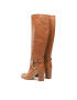 MICHAEL Michael Kors Kozačky Hamilton Heeled Boot 40F3HAHB5L Hnědá - Pepit.cz