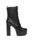 MICHAEL Michael Kors Polokozačky Natasha Lace Up Bootie 40F3NAME6L Černá - Pepit.cz