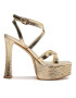 MICHAEL Michael Kors Sandály Paola Platform Sandal 40S3PLHS1M Zlatá - Pepit.cz