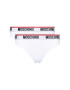 MOSCHINO Underwear & Swim Sada 2 kusů brazilských kalhotek ZUA4745 9003 Bílá - Pepit.cz