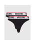 MOSCHINO Underwear & Swim Sada 2 kusů string kalhotek 4744 9003 Černá - Pepit.cz