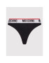 MOSCHINO Underwear & Swim Sada 2 kusů string kalhotek 4744 9003 Černá - Pepit.cz