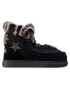 Mou Boty Eskimo Sneaker Star Patch&Mink FW111006A Černá - Pepit.cz