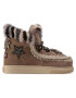 Mou Boty Eskimo Sneaker Star Patch&Mink FW111006A Hnědá - Pepit.cz