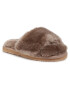 Mou Nazouváky Sheepskin Fur Slide Slipper FW161001L Hnědá - Pepit.cz