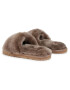 Mou Nazouváky Sheepskin Fur Slide Slipper FW161001L Hnědá - Pepit.cz