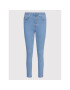 NA-KD Jeansy Button Up 1100-005807-0047-580 Modrá Skinny Fit - Pepit.cz