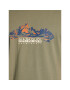 Napapijri T-Shirt S-Back Country Ss NP0A4GM1 Zelená Regular Fit - Pepit.cz