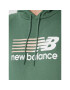 New Balance Mikina Classic WT23800 Zelená Relaxed Fit - Pepit.cz