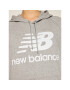 New Balance Mikina Esse po Hoodie NBWT0355 Šedá Relaxed Fit - Pepit.cz