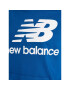 New Balance Mikina Essentials Stacked Logo MT03558 Modrá Relaxed Fit - Pepit.cz