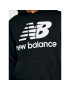 New Balance Mikina Essentials Stacked Logo Po MT03558 Černá Athletic Fit - Pepit.cz