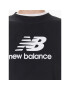 New Balance Mikina Essentials Stacked Logo WT31532 Černá Relaxed Fit - Pepit.cz