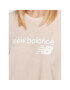 New Balance T-Shirt Stacked WT03805 Béžová Relaxed Fit - Pepit.cz