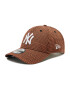 New Era Kšiltovka New York Yankees Houndstooth 9Forty 60184649 Hnědá - Pepit.cz