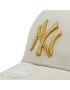 New Era Kšiltovka New York Yankees Metallic 60222491 Béžová - Pepit.cz