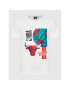 New Era T-Shirt Chicago Bulls NBA Globe 13083917 Bílá Regular Fit - Pepit.cz