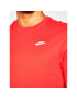 Nike T-Shirt Sportswear Club AR4997 Červená Regular Fit - Pepit.cz