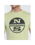 North Sails T-Shirt Graphic 692815 Zelená Regular Fit - Pepit.cz